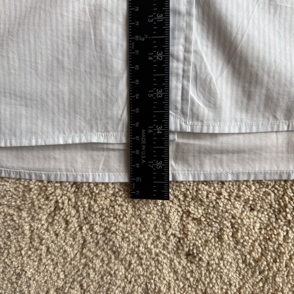 Taylor Swift 3XL Blue Stripe Button Down Shirt Birds Graphic Back - Picture 10 of 11